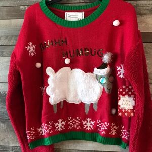 NWT Derek Sheep Christmas sweater Bahh Humbug